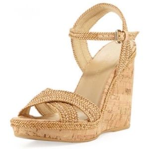 Stuart Weitzman Pixie Cork Wedge Heel